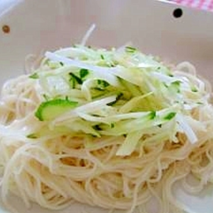 さっぱり！！夏のサラダそうめん